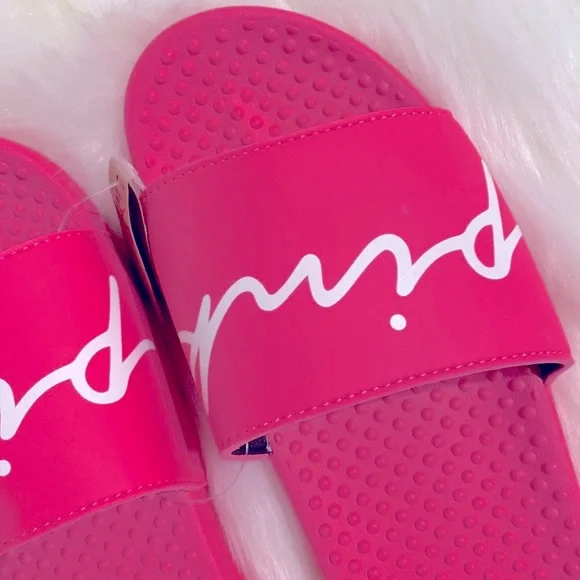Victoria’s Secret PINK Slides Sandals NWT Excellent Condition - Picture 3 of 5